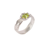Petit Tentacule Ring — Silver, Acid Green zirconia, three-quarter
