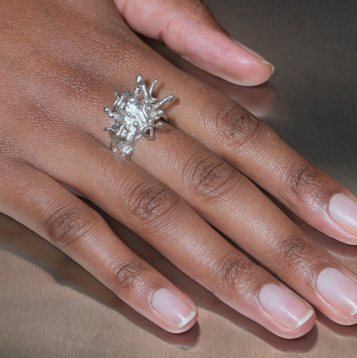 Fleur Sauvage Ring — Silver