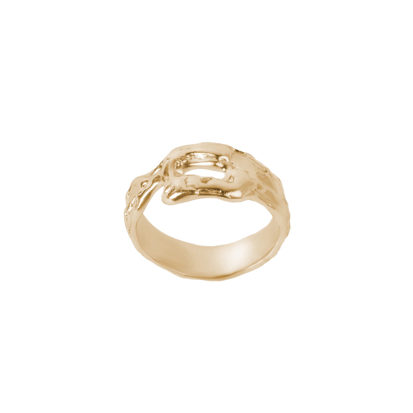 RSST13 // Unisex silver ring with a hole