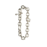 Loop Piercing Bracelet — heavy sterling silver chain bracelet with piercing element, unisex