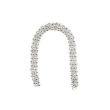 Spaghetti Earrings — textured sterling silver chain drop earrings