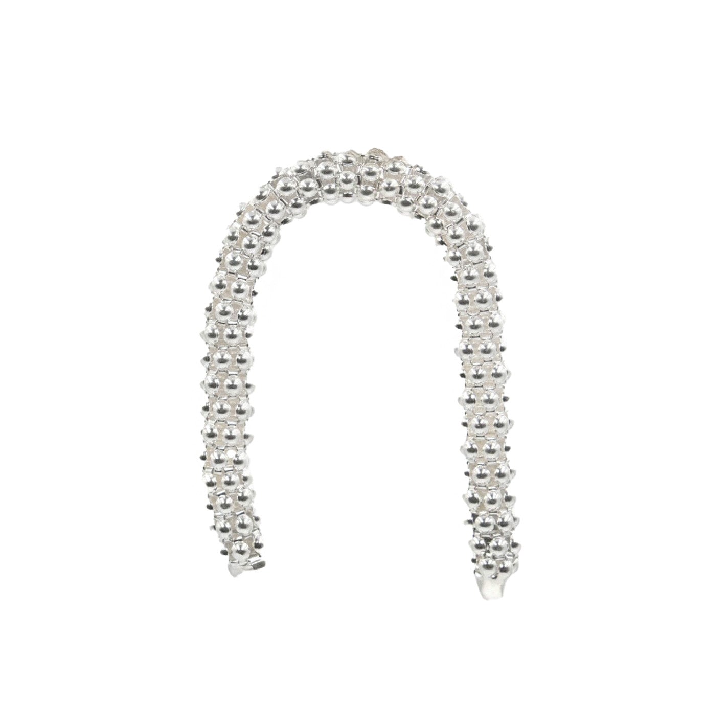 Spaghetti Earrings — textured sterling silver chain drop earrings