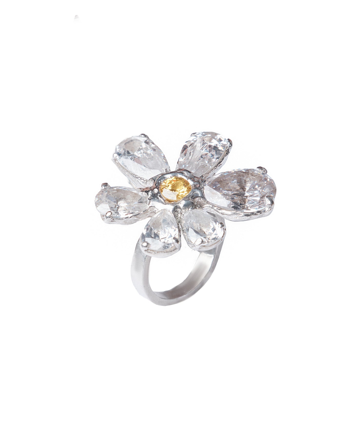 Crystal Fleur Ring