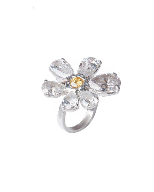 Crystal Fleur Ring