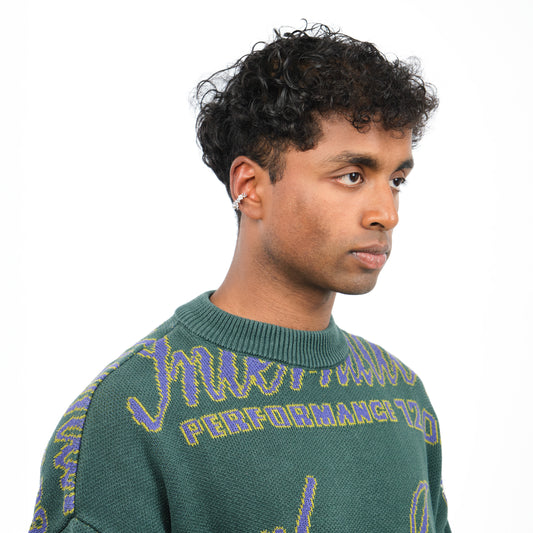 CSST01 // Silver sparkling ear cuff with bubbles Ten Antennas