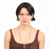 Boules Métalliques Duo Chain Set — modular sterling silver necklace and bracelet, unisex