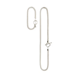 Spaghetti Duo Chain Set — modular sterling silver necklace and bracelet, unisex
