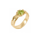 Petit Tentacule Ring — Gold Plated Silver, Acid Green zirconia