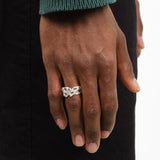 Molten Carvé Ring — Sterling silver